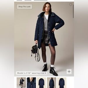 J Crew NWT Stowe puffer jacket with PrimaLoft